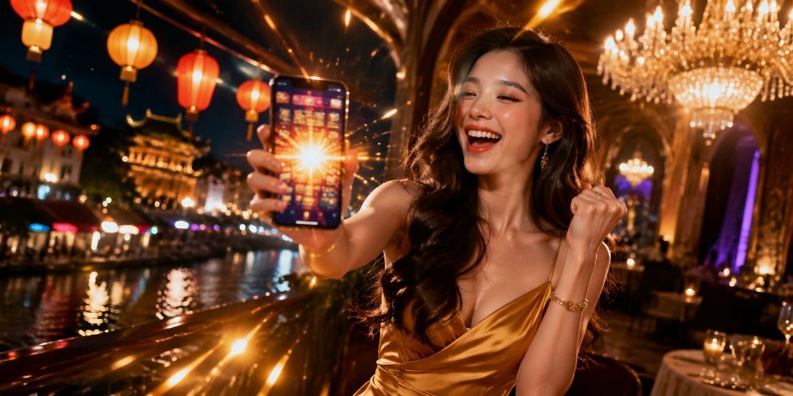 Người chơi trải nghiệm casino mobile trong không khí chợ đêm Huế